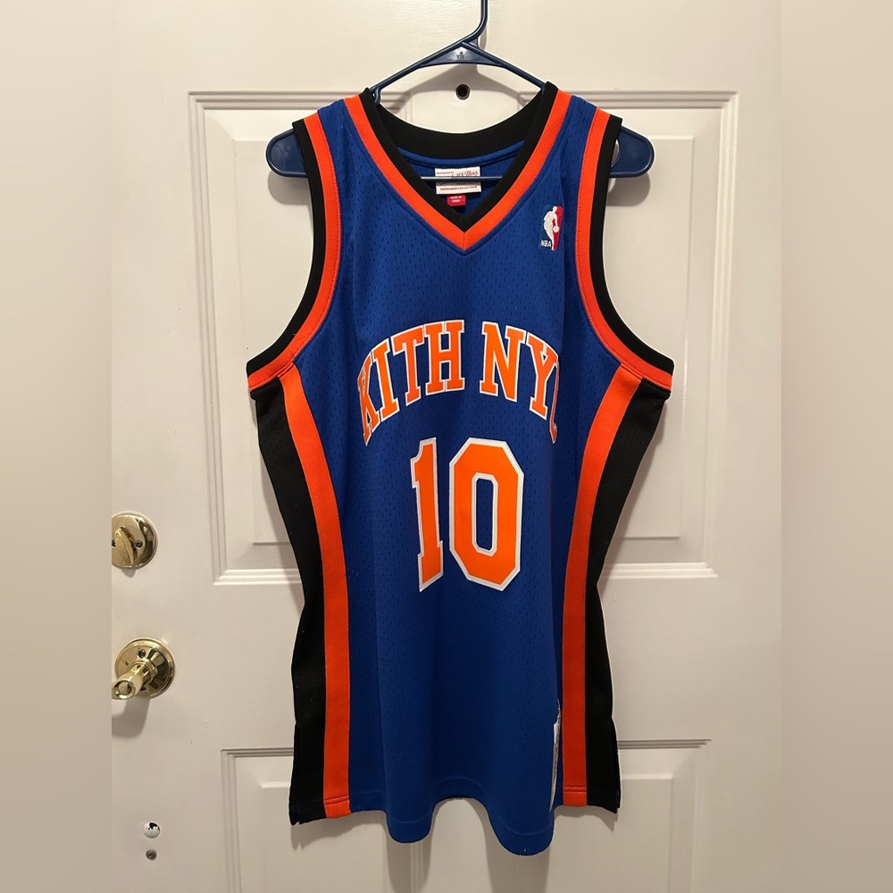 Kith Mitchell & Ness for New York Knicks 10 Year Jersey LARGE